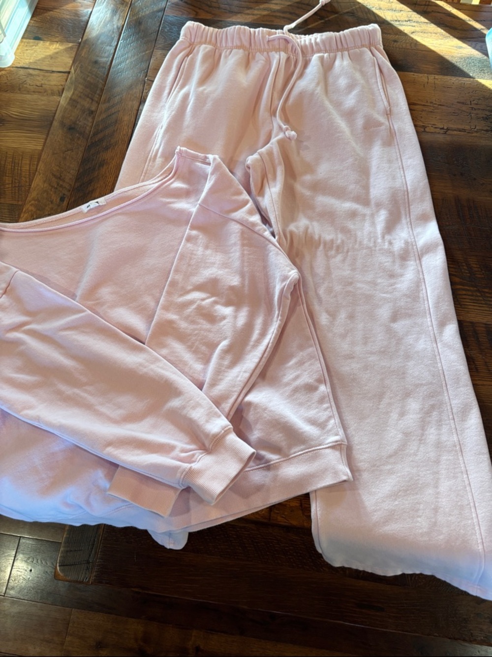 GARAGE Light Pink Cozy Sweatshirt & Sweatpants Set